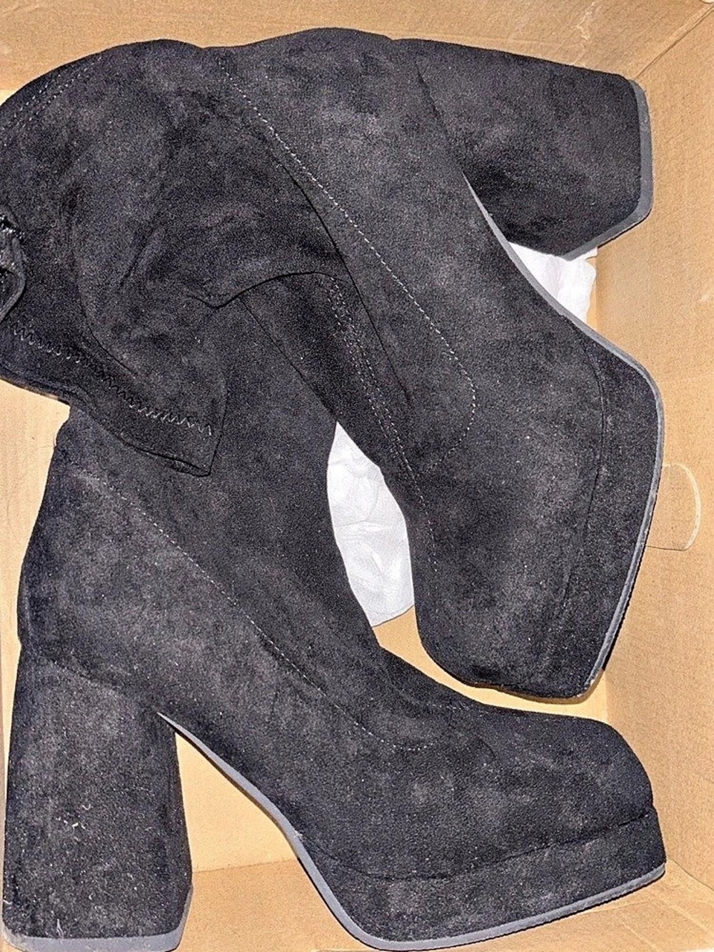 Black Over-the-Knee Boots EU 36 Like New